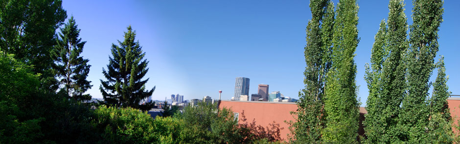 1st Floor view of city