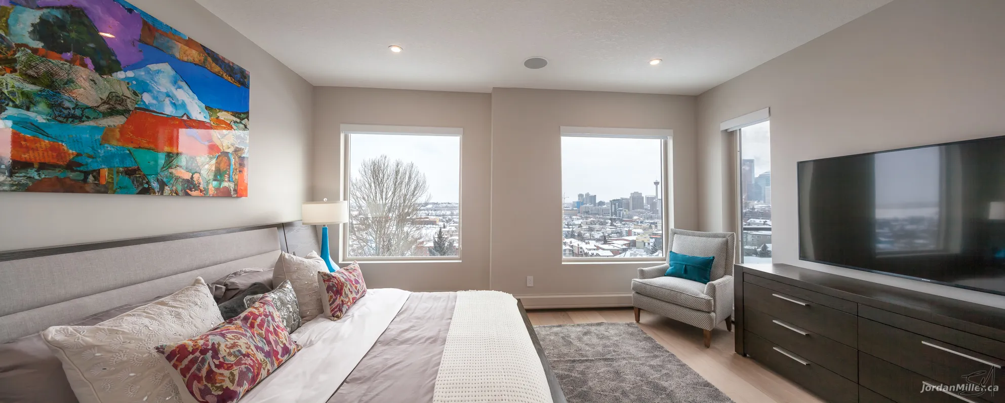 Master bedroom seating corner
